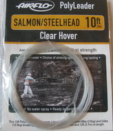 10 ft (3 m) polyleader salmon steelhead  24 lb (10.9 kg) clear hover Airflo